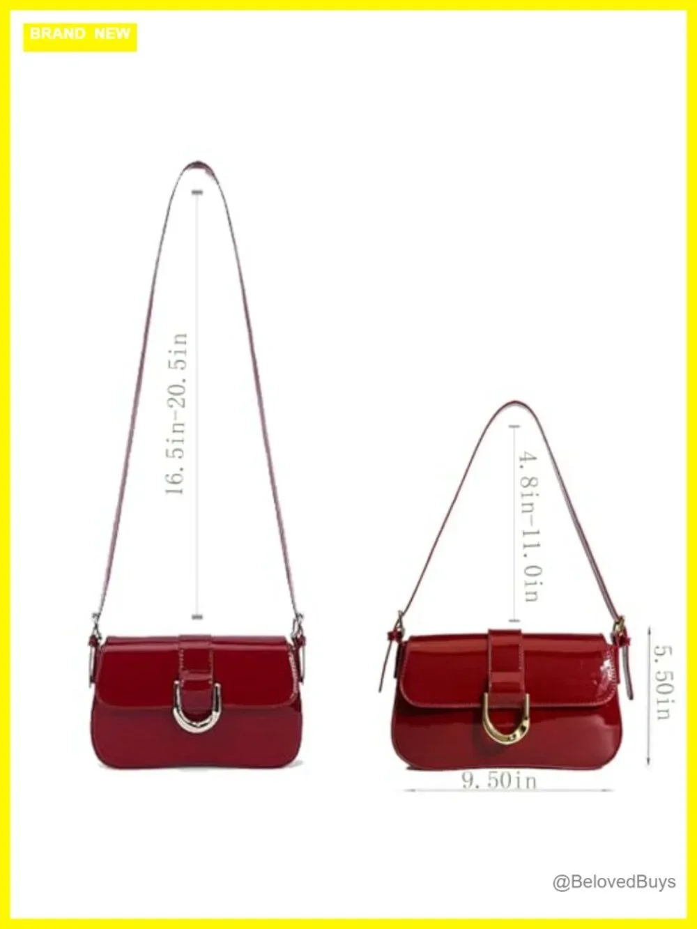 PU Leather Hobo Crossbody Shoulder Bag with Zipper Closure